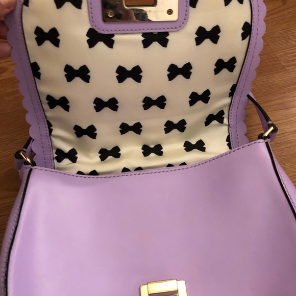 kate spade Scallop Edge Purple Purse - Picture 3 of 5